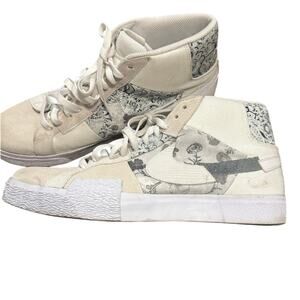 Nike SB Zoom Blazer Mid Premium Floral Sneaker White Grey Men's Size 12